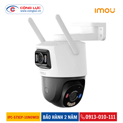 Camera Wifi 2 Mắt Ngoài Trời 10MP (5MP+5MP) iMOU IPC-S7XEP-10M0WED Xoay 360